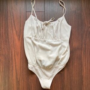 Abercrombie and Fitch Delicate Camisole Onesie Cream Color XXS